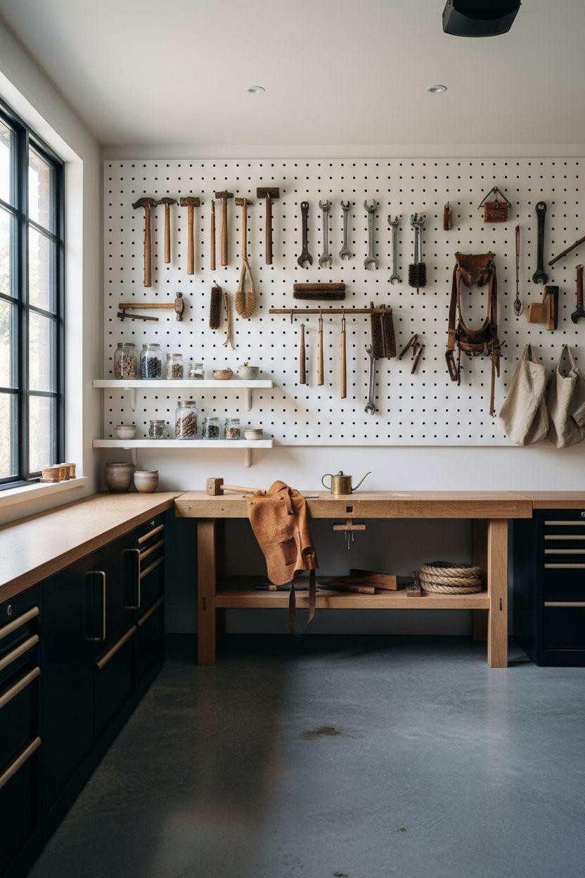 Garage Storage Ideas - Scandinavian workshop design