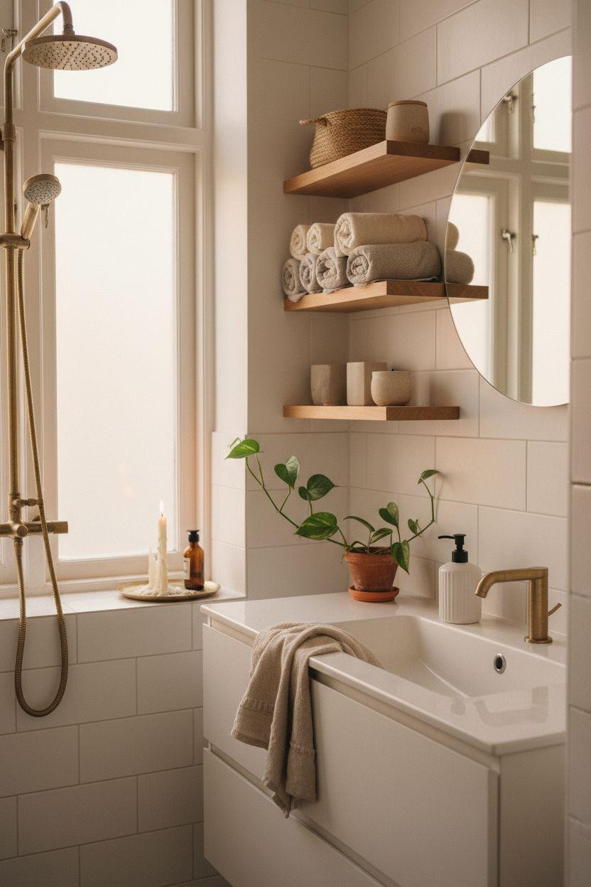 Vibey Bathroom with Scandinavian minimalist design