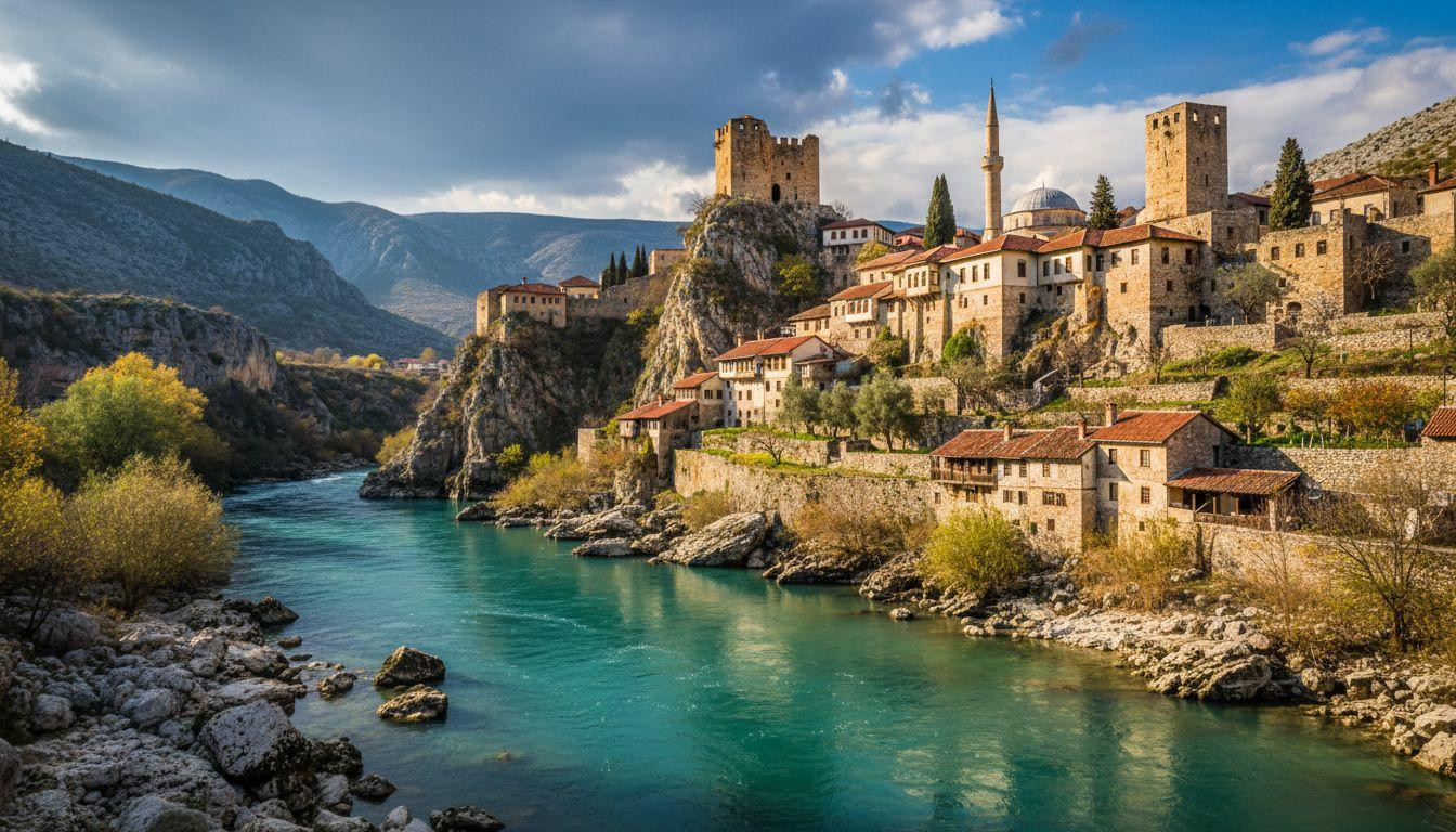 This Ottoman fortress climbs a cliff 30 minutes from Mostar with 1% of the crowds