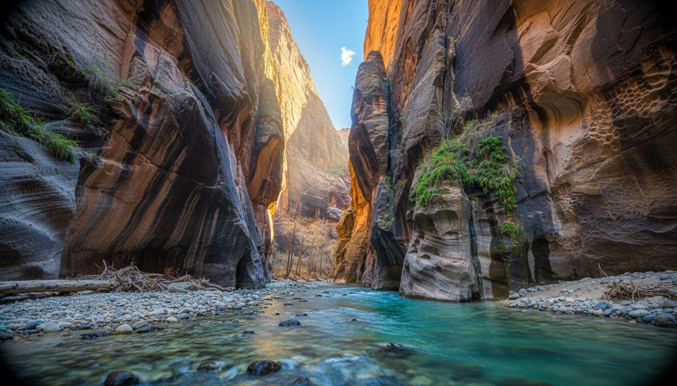 This Utah slot canyon narrows to 22 feet where you wade through 40°F winter silence