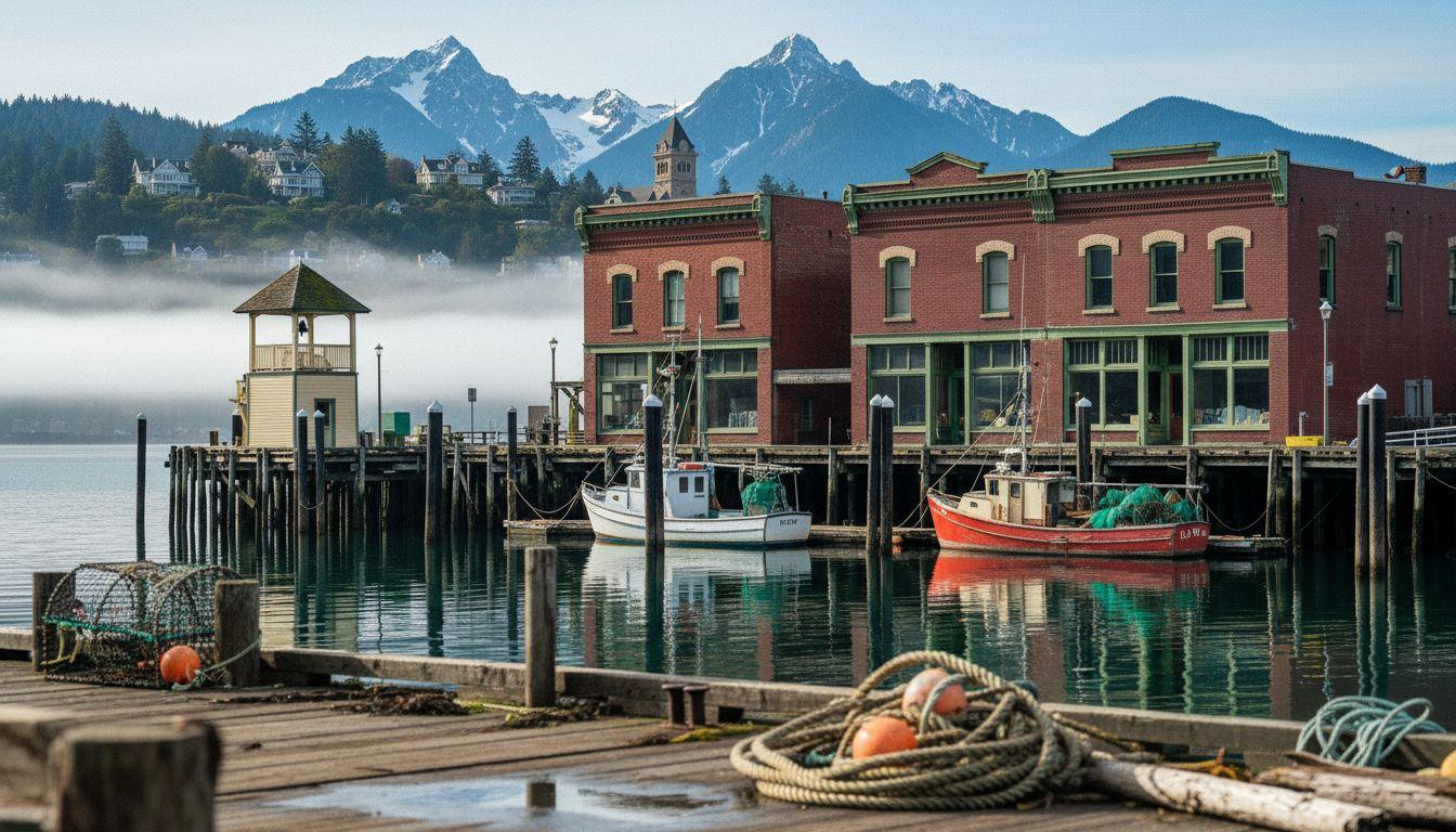 This Victorian seaport where 1880s brick warehouses meet Olympic mountain fog
