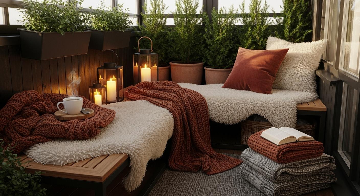 Your winter balcony needs more furniture, not less: the Nordic 4-layer formula