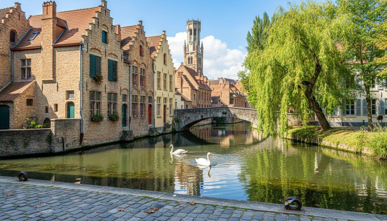 Forget Venice where gondolas cost and Bruges keeps medieval canals for