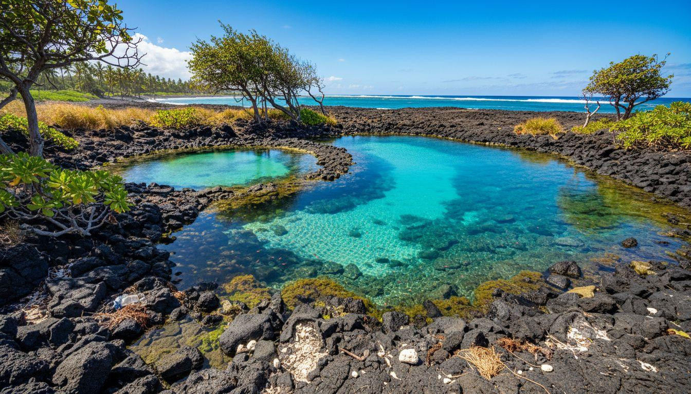 Forget Kailua-Kona where beach access costs and Waia'elepi keeps brackish pools free