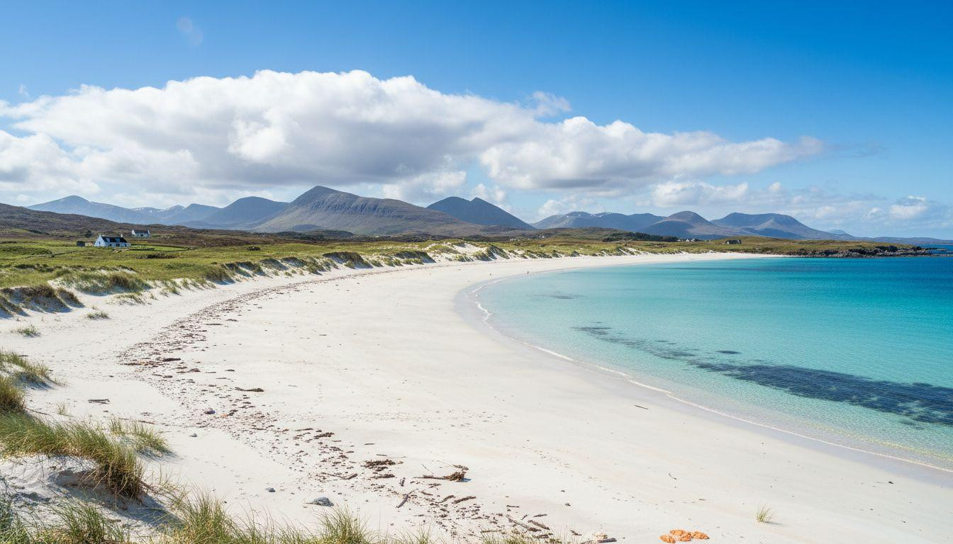This Scottish beach holds Caribbean turquoise water where white sand replaces Atlantic gray