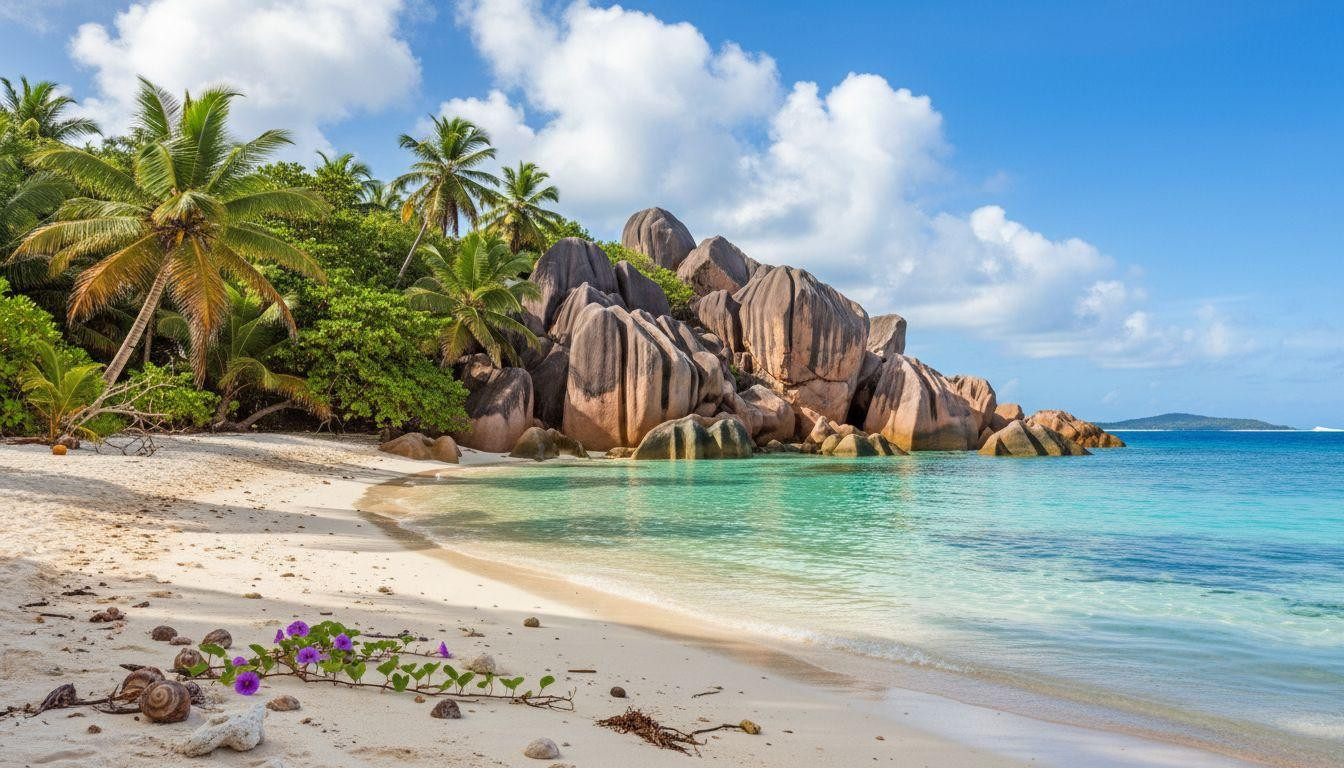 Forget Anse Source d'Argent where entry costs and Anse Patates keeps granite boulders free