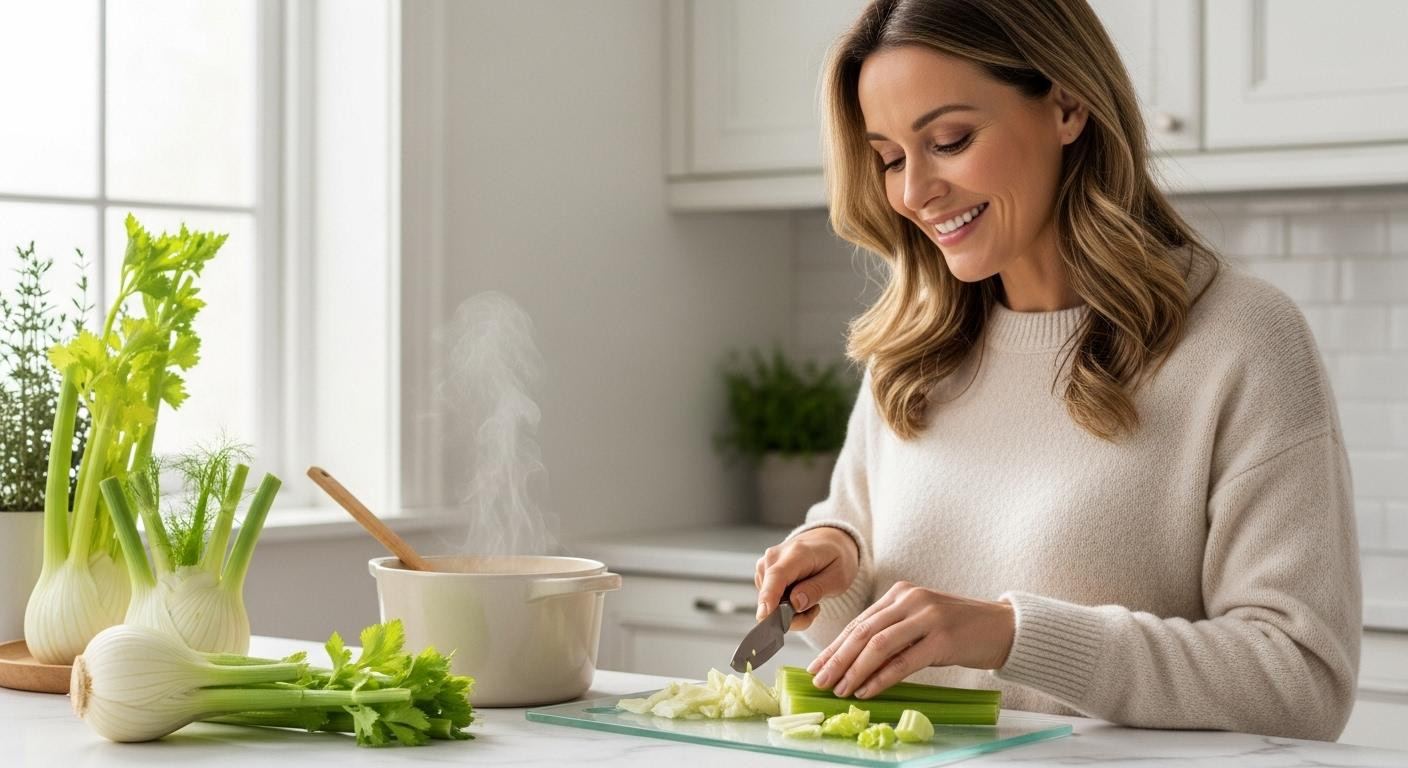 7 winter vegetables relieve bloating in 2 hours: fennel's anethole calms gas