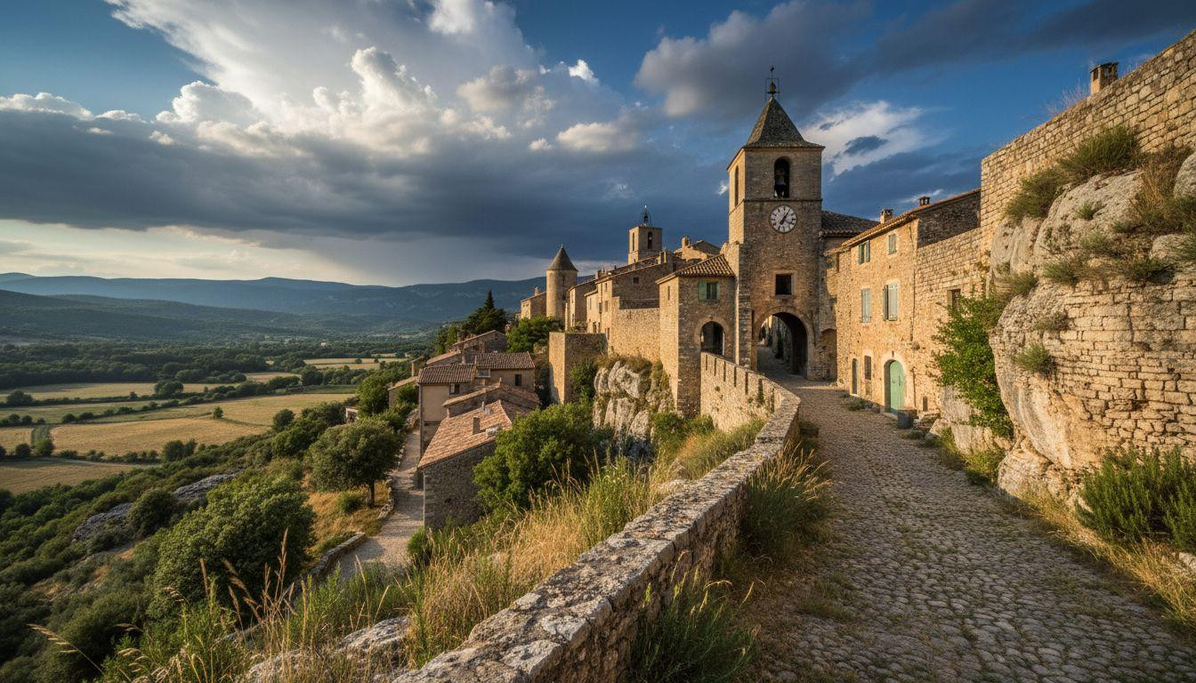 Better than Gordes where hotels cost 0 and Viens keeps medieval ramparts for 0