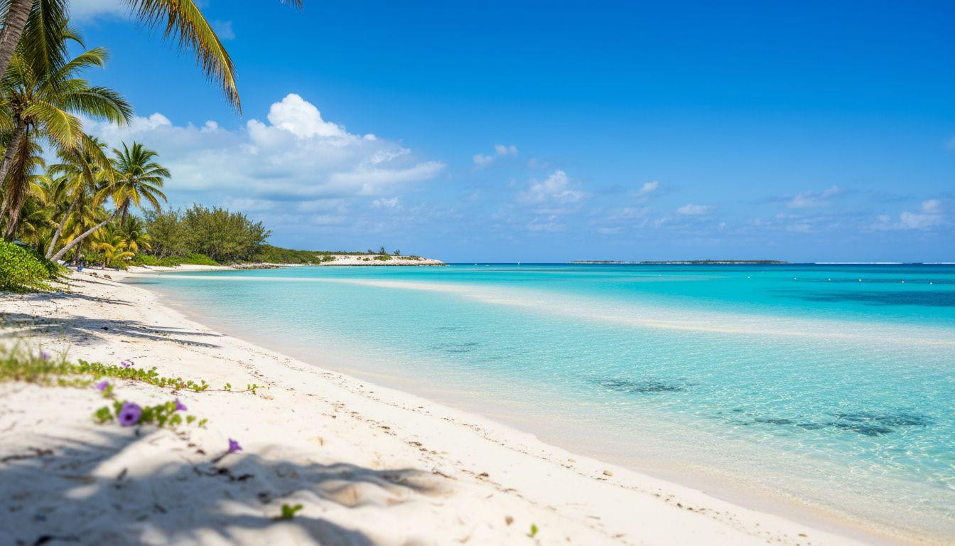 This Caribbean sandbar lets you walk 300 feet offshore in knee-deep turquoise water