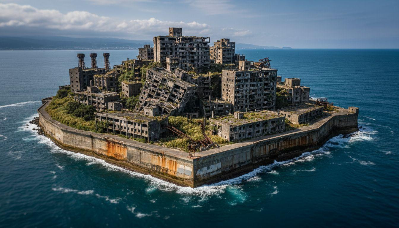 10 concrete zones where 5,267 residents vanished overnight leaving Japan's dystopian island frozen