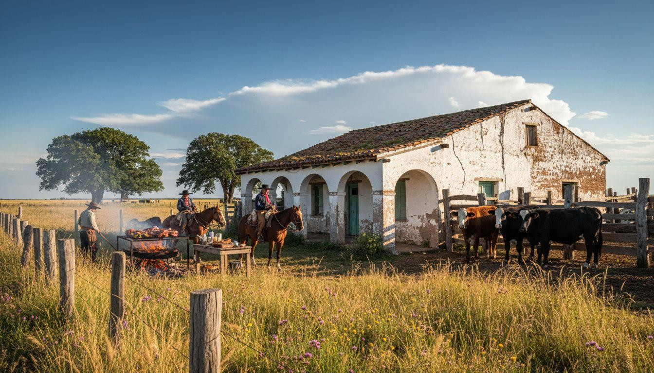 8 gaucho ranches near Buenos Aires airport where asado smoke rises over working cattle operations