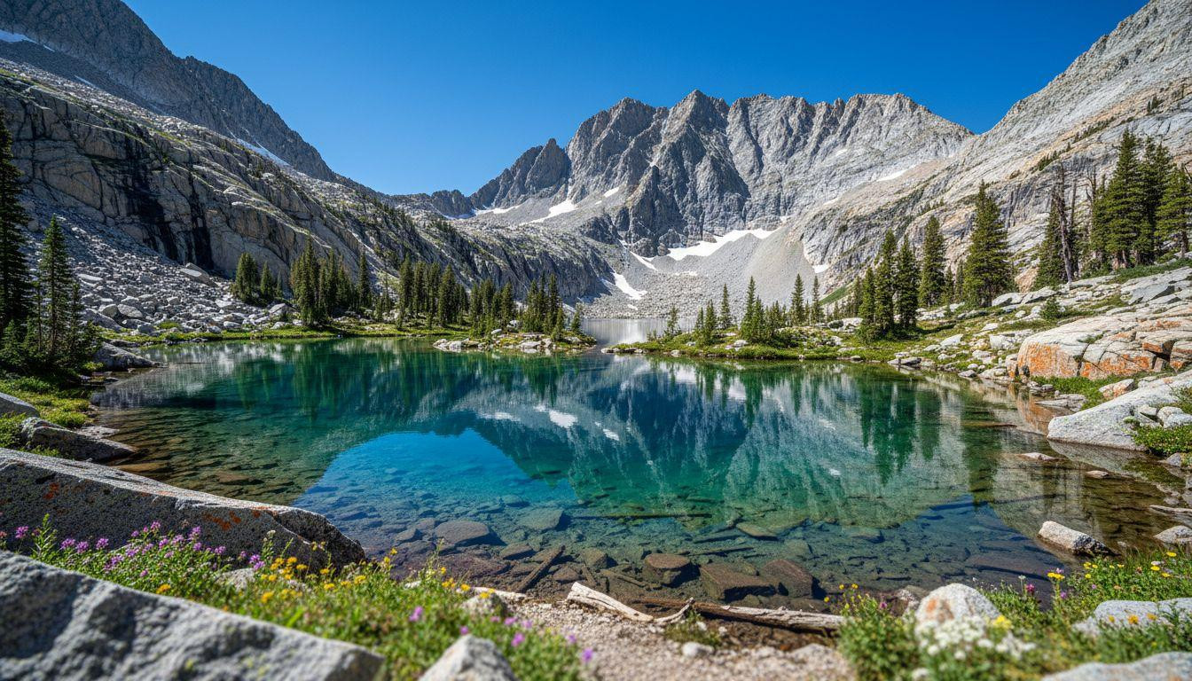Better than Red Pine where crowds arrive at 8am and Maybird keeps glacial mirror stillness for 1.2 miles more