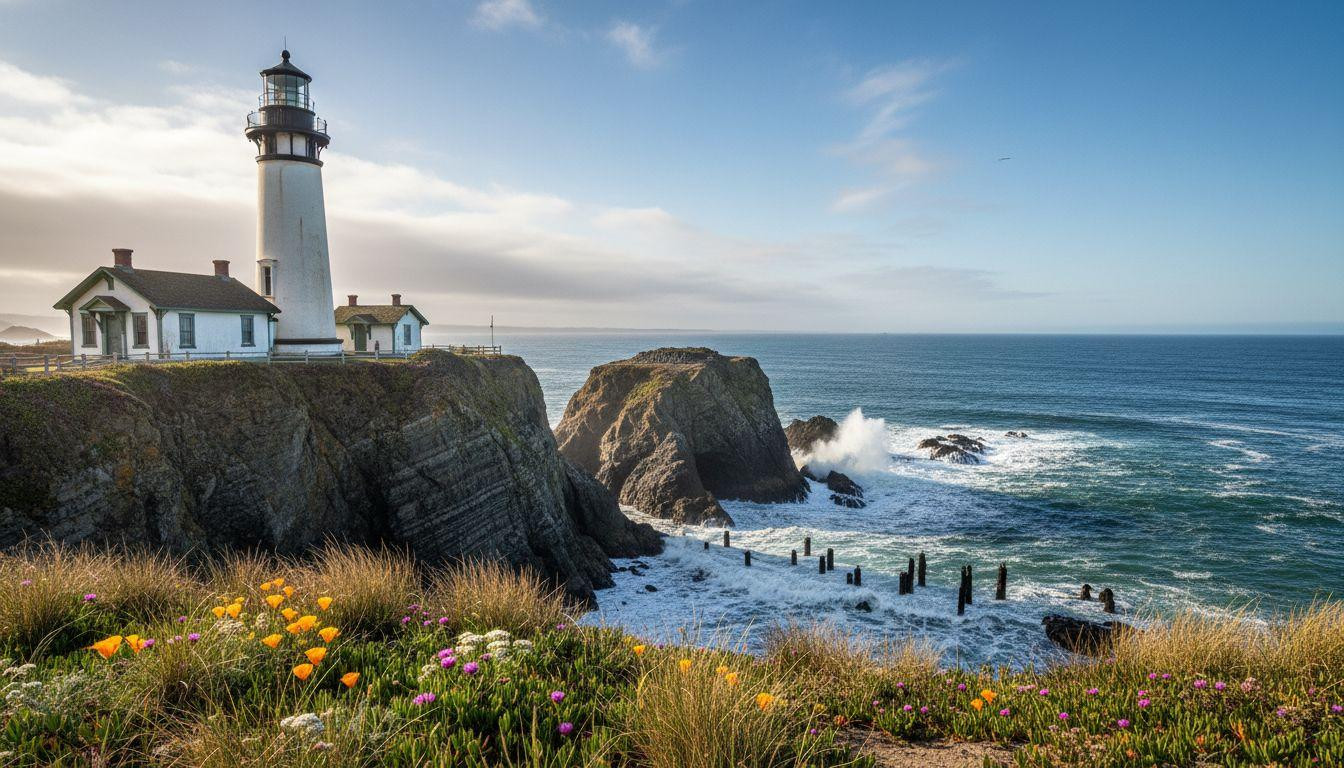 Better than Big Sur where parking costs $40 and Point Arena keeps lighthouse beam solitude for $7.50