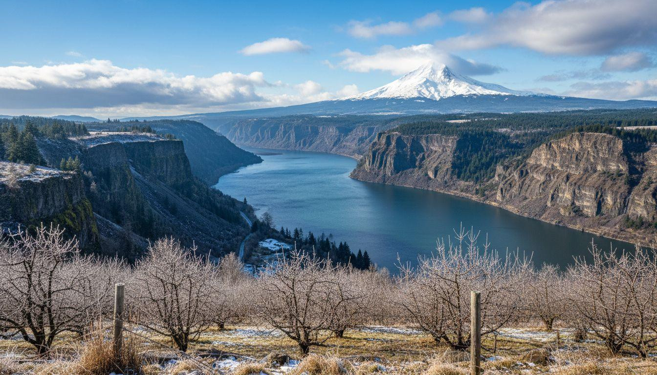 10 Columbia Gorge towns where winter empties Hood River's windsurfing crowds for $150 nights