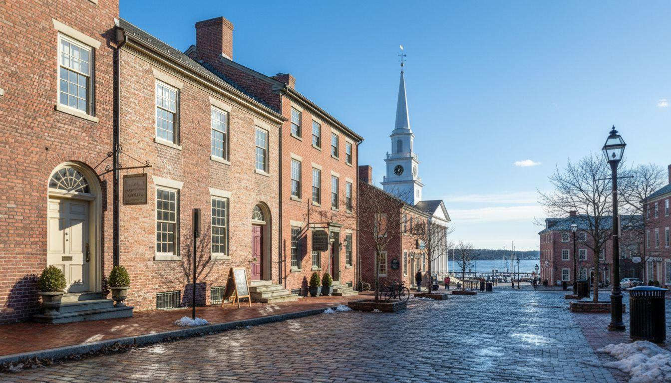 This seaport froze Federal brick streets when Boston moved on 50 minutes north