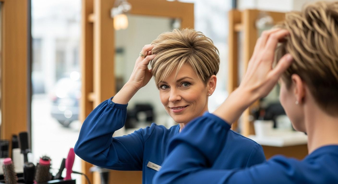 Neither short crops nor long layers: undercut pixies add 30% volume through shaved sections