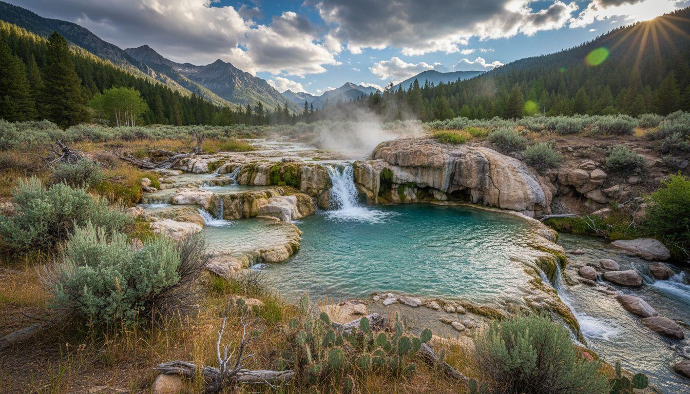 5 mineral pools cascade down a 2 mile Idaho desert hike where 113°F springs cost nothing