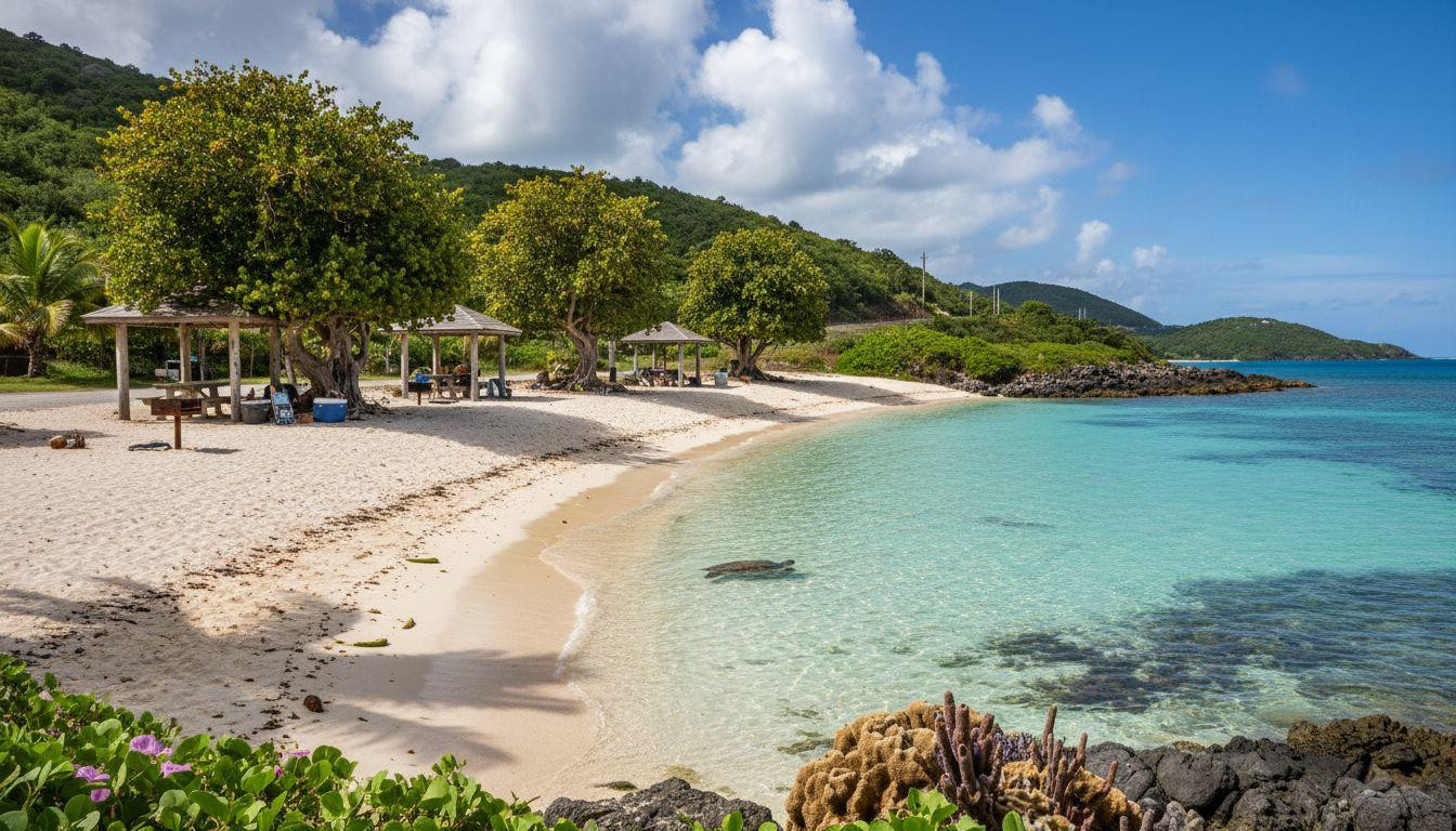 Forget St. Thomas where beaches cost $7 and Hawksnest keeps shore turtles for free