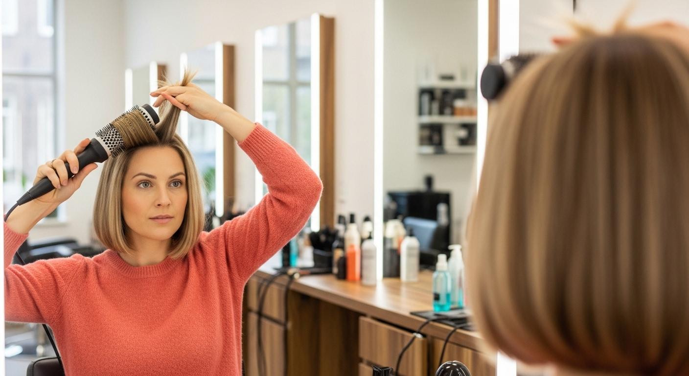Salons push bigger brushes for volume, yet 1.5-inch tools add 25% more lift to bobs