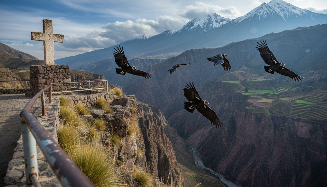 Better than Grand Canyon where 6 million visitors crowd and Colca keeps condor thermals for 85% sightings