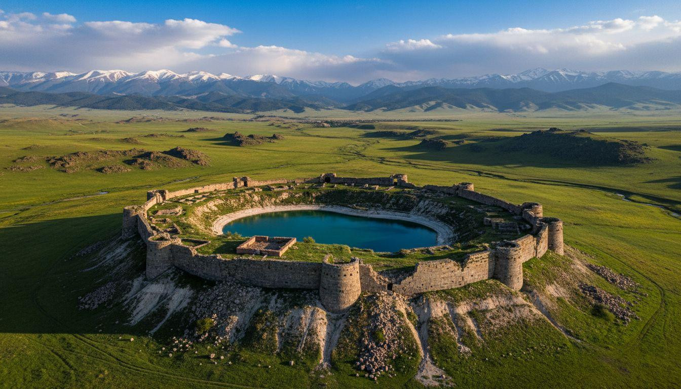 This Persian fortress kept sacred flames burning above an artesian lake for 700 years