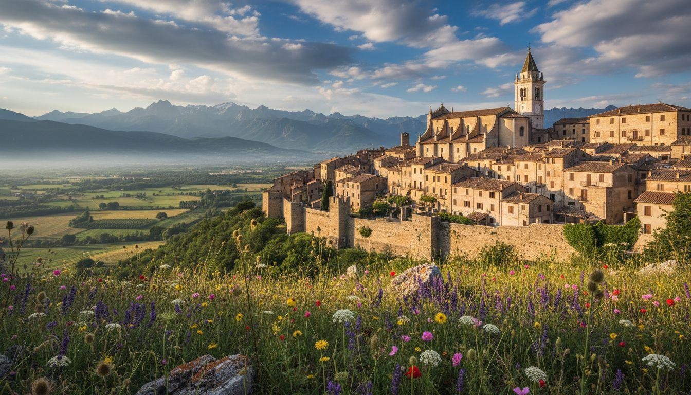 This Italian village of 3,500 keeps medieval festivals alive in golden stone streets