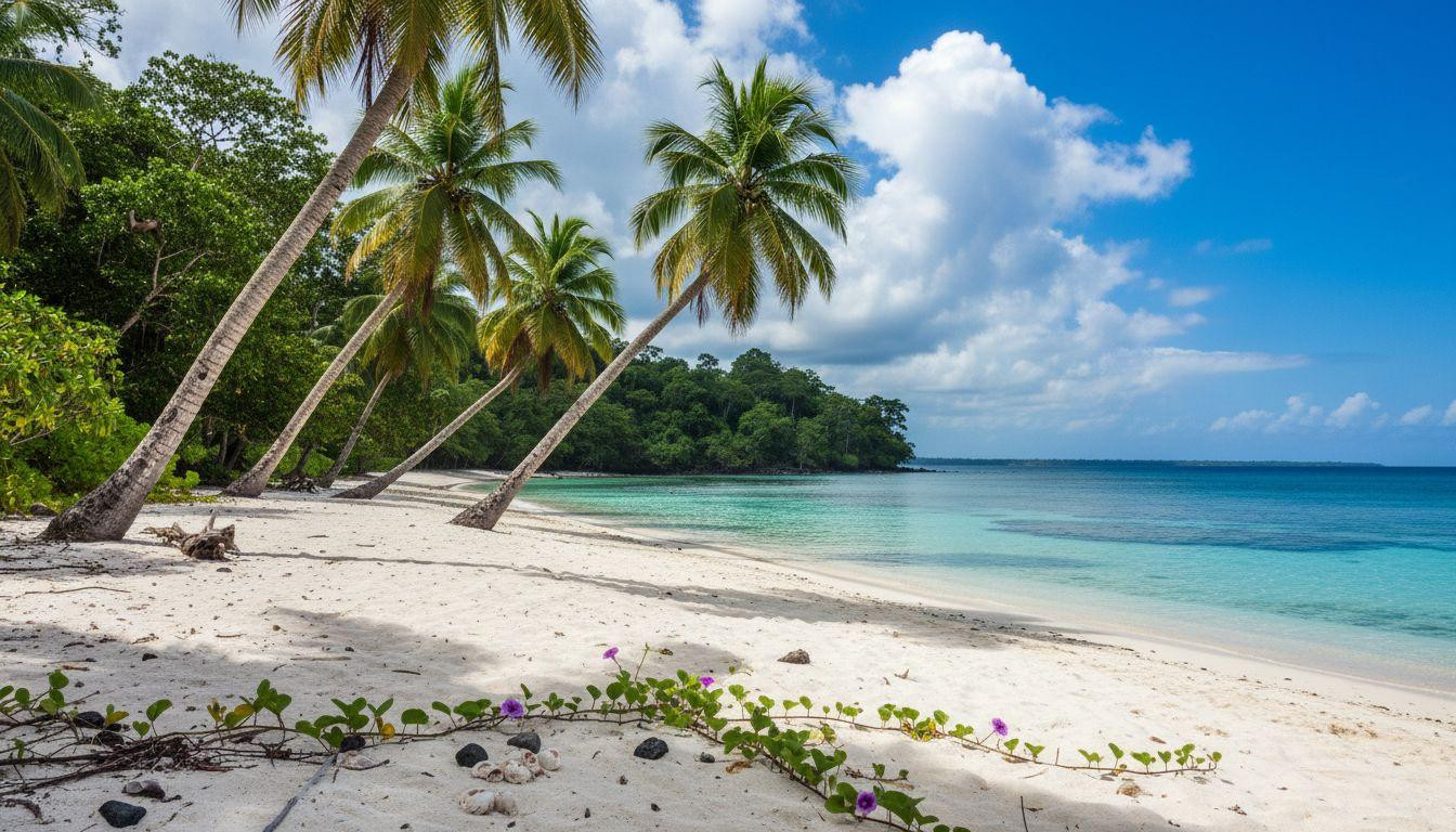 6 white sand beaches where coral reefs start 20 yards from shore for $5