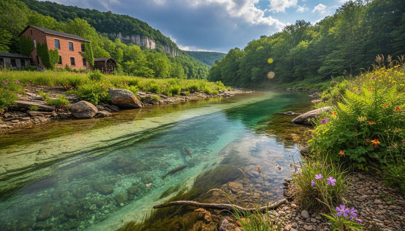 This Iowa river runs so clear you see limestone through 8 feet of water