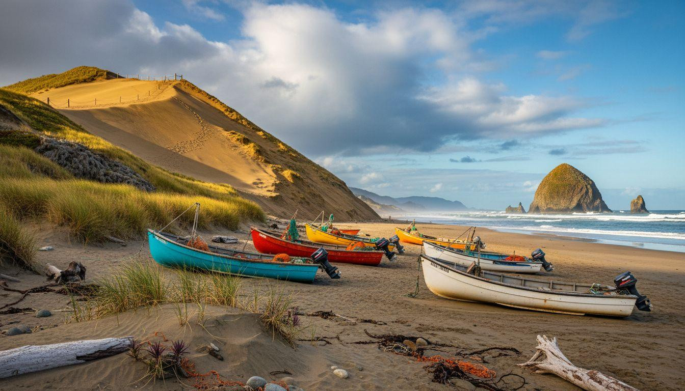 Forget Cannon Beach where crowds cost parking and Pacific City keeps dory fleet for free