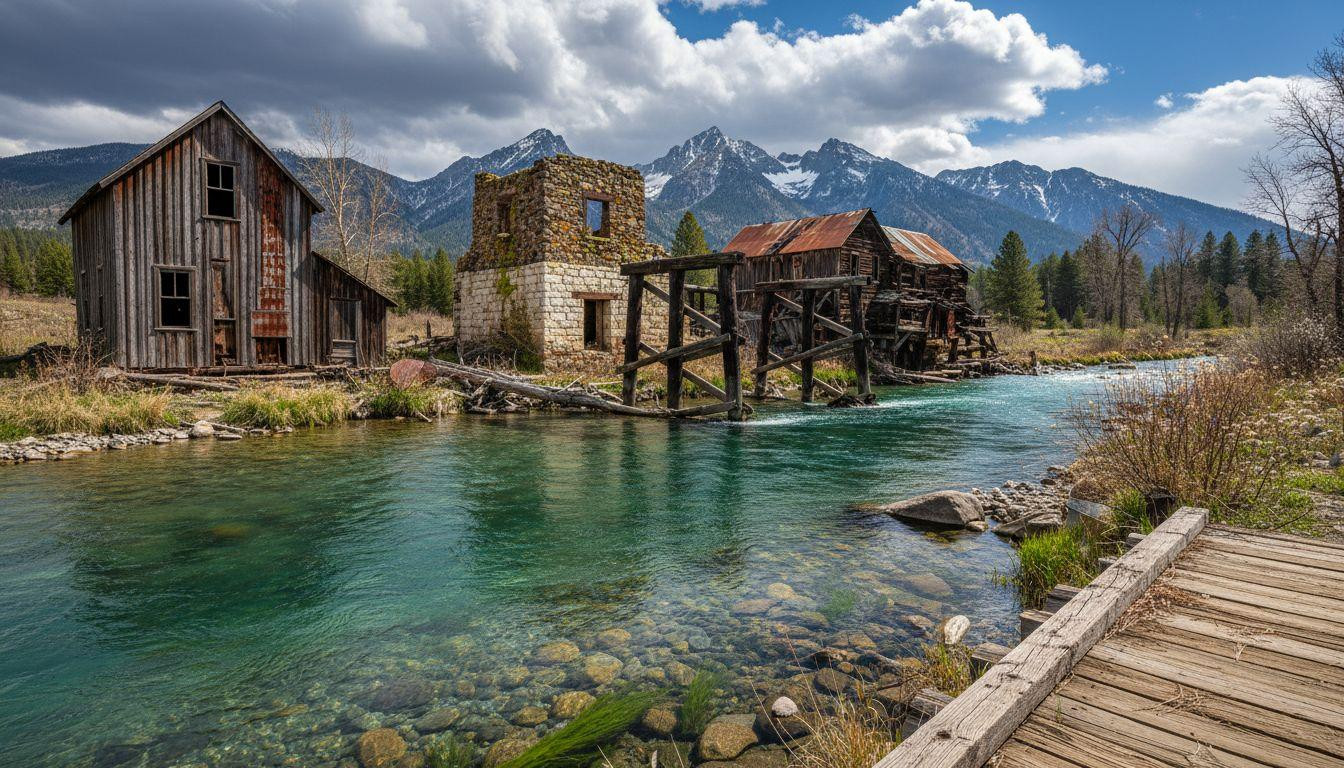 8 places where Victorian mill structures line a river you can see 8 feet down