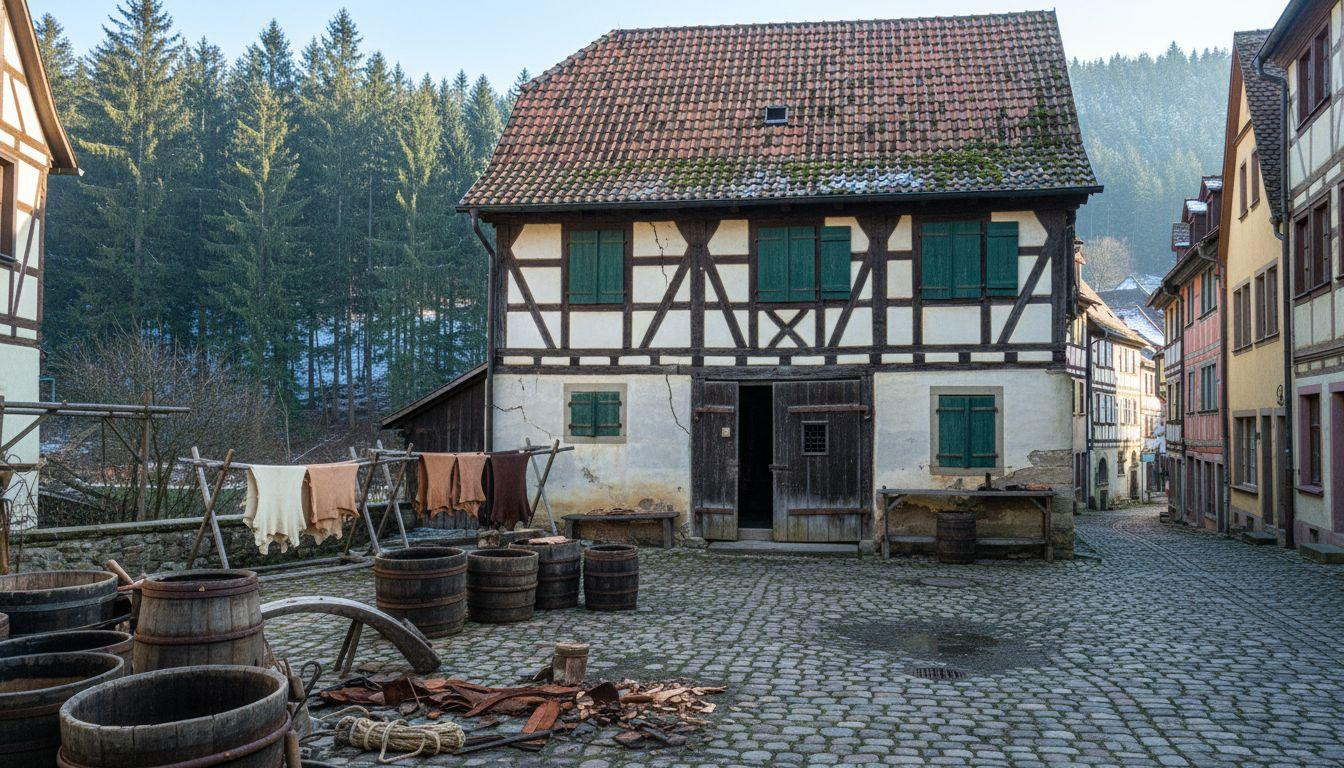This Black Forest town processes 60,000 leather skins annually using 1590 tanning methods