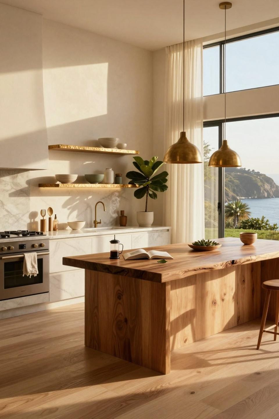 Bloxburg Mansion Ideas - modern open kitchen layout