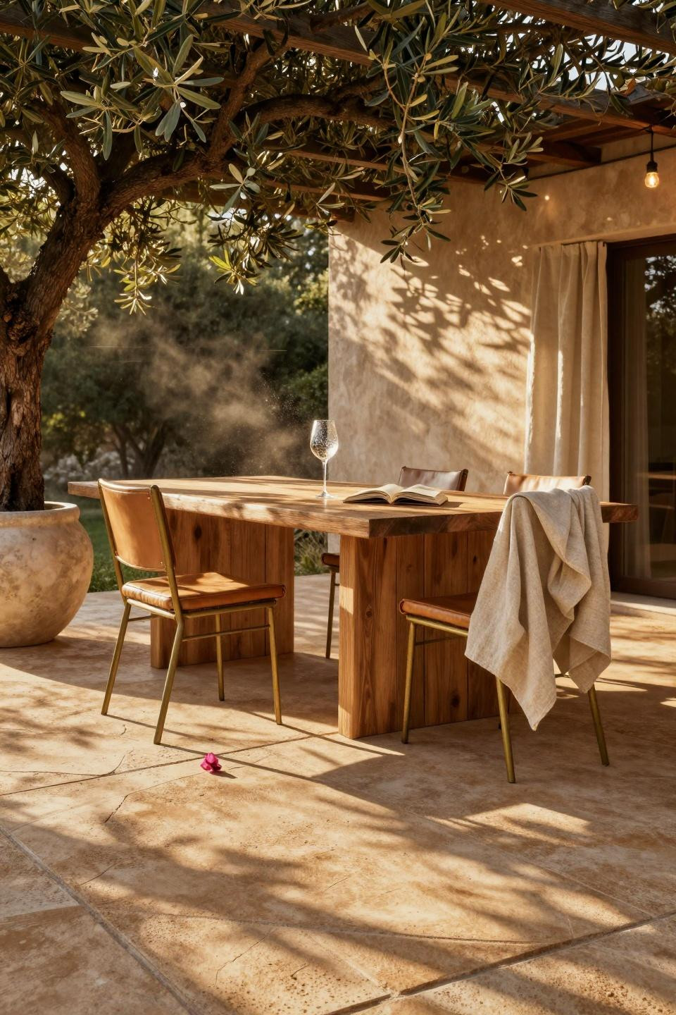 Concrete Patio Ideas - Tuscan inspired stamping