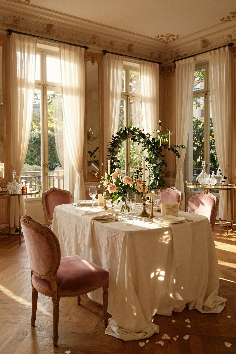 couples shower ideas garden theme with roses and eucalyptus