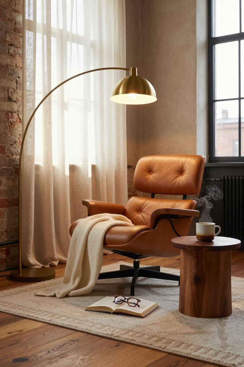 rest corner ideas - Copenhagen loft style relaxation corner