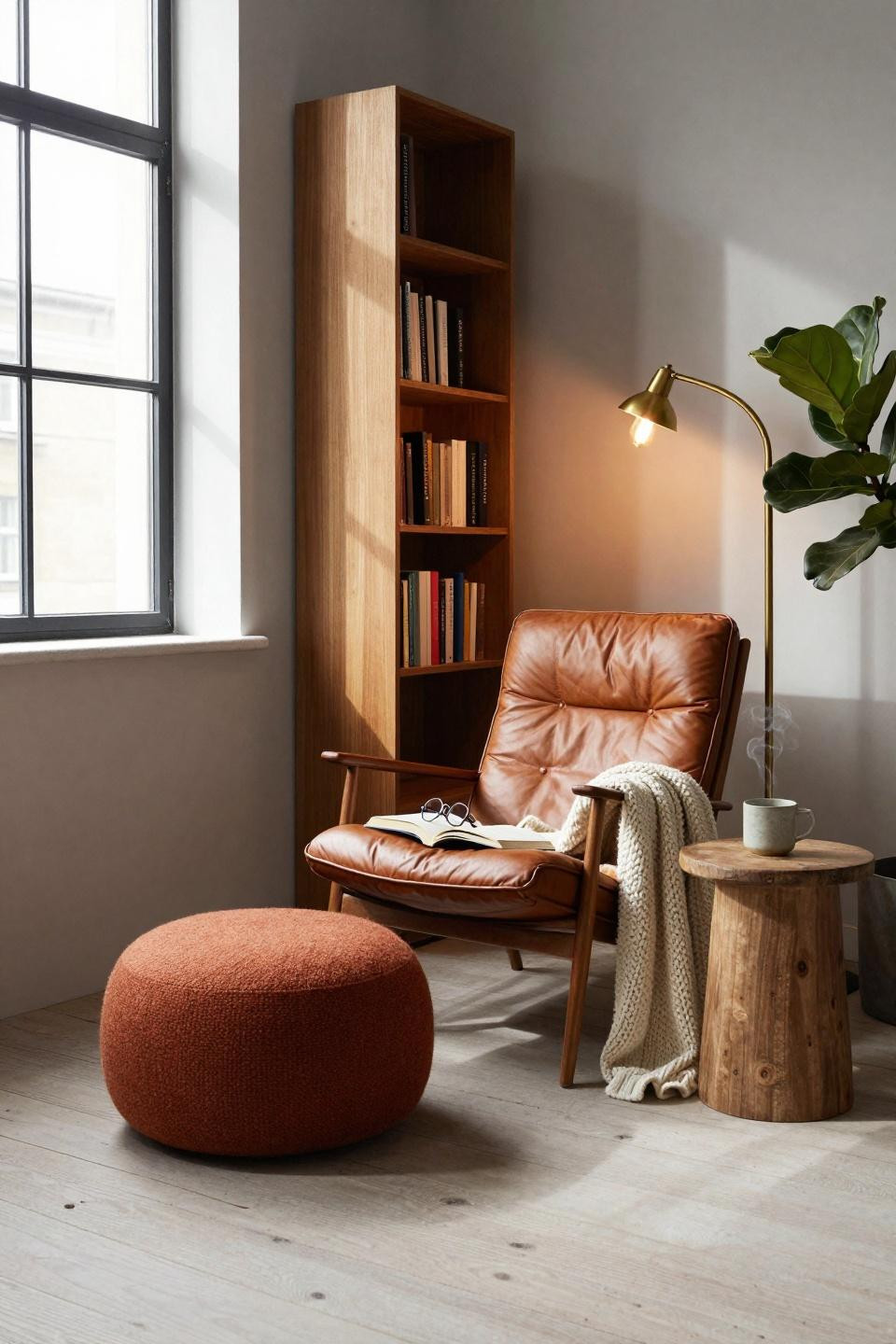 rest corner ideas - reading corner with custom storage