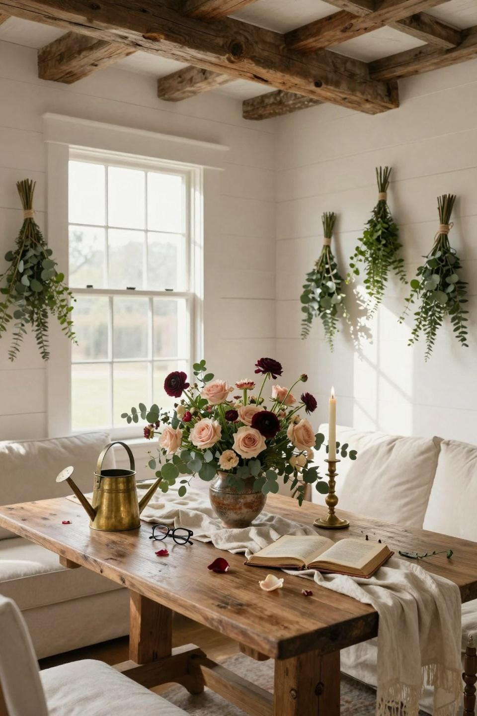 Valentines decorations for home in spacious living room