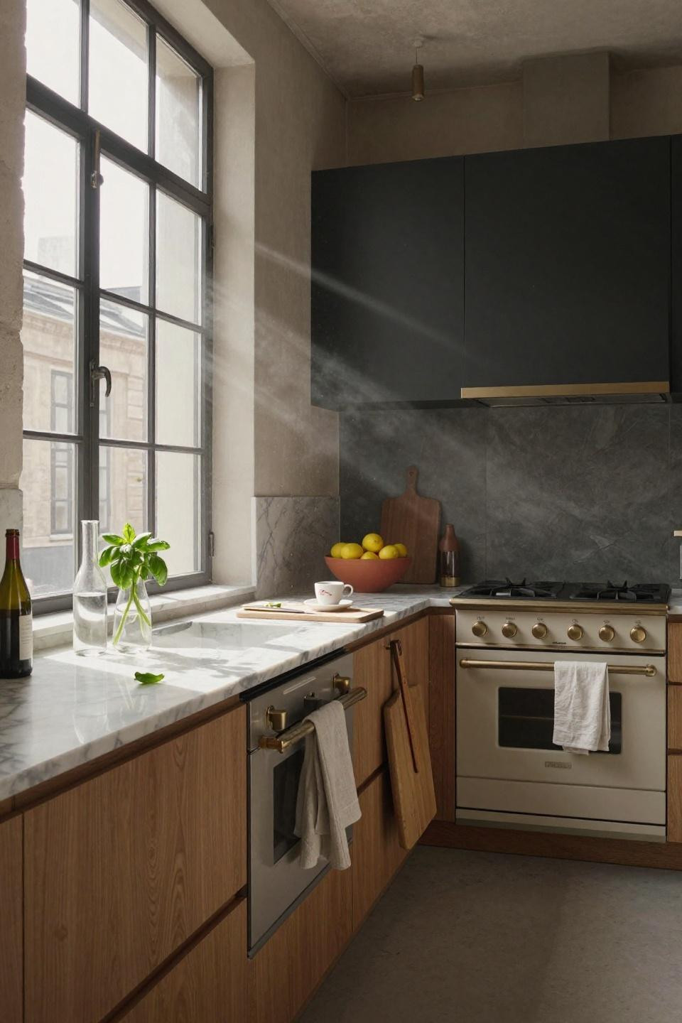 Galley Kitchen Ideas - open galley connecting to living area