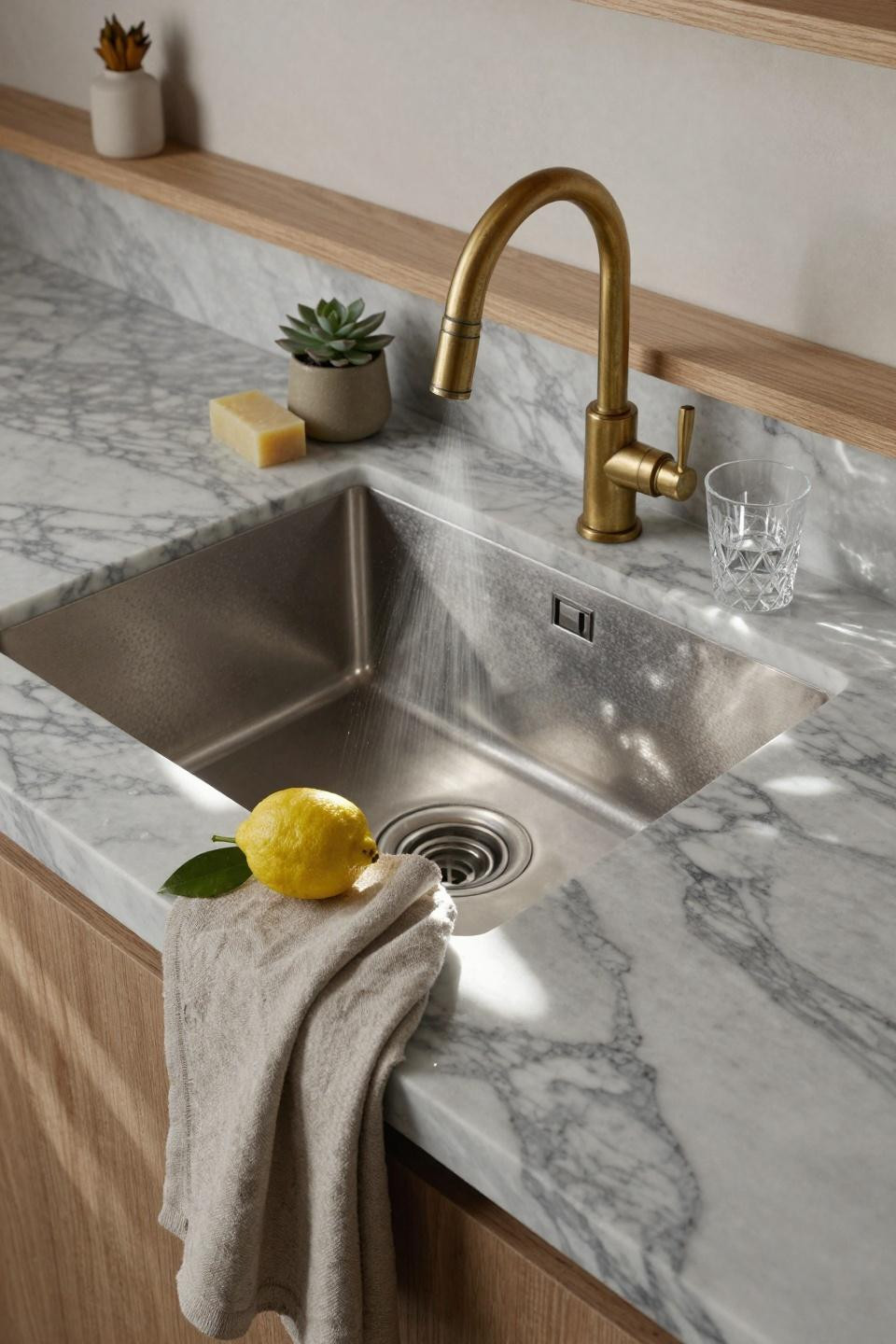 Kitchen Sink Ideas - hand-hammered stainless steel undermount sink