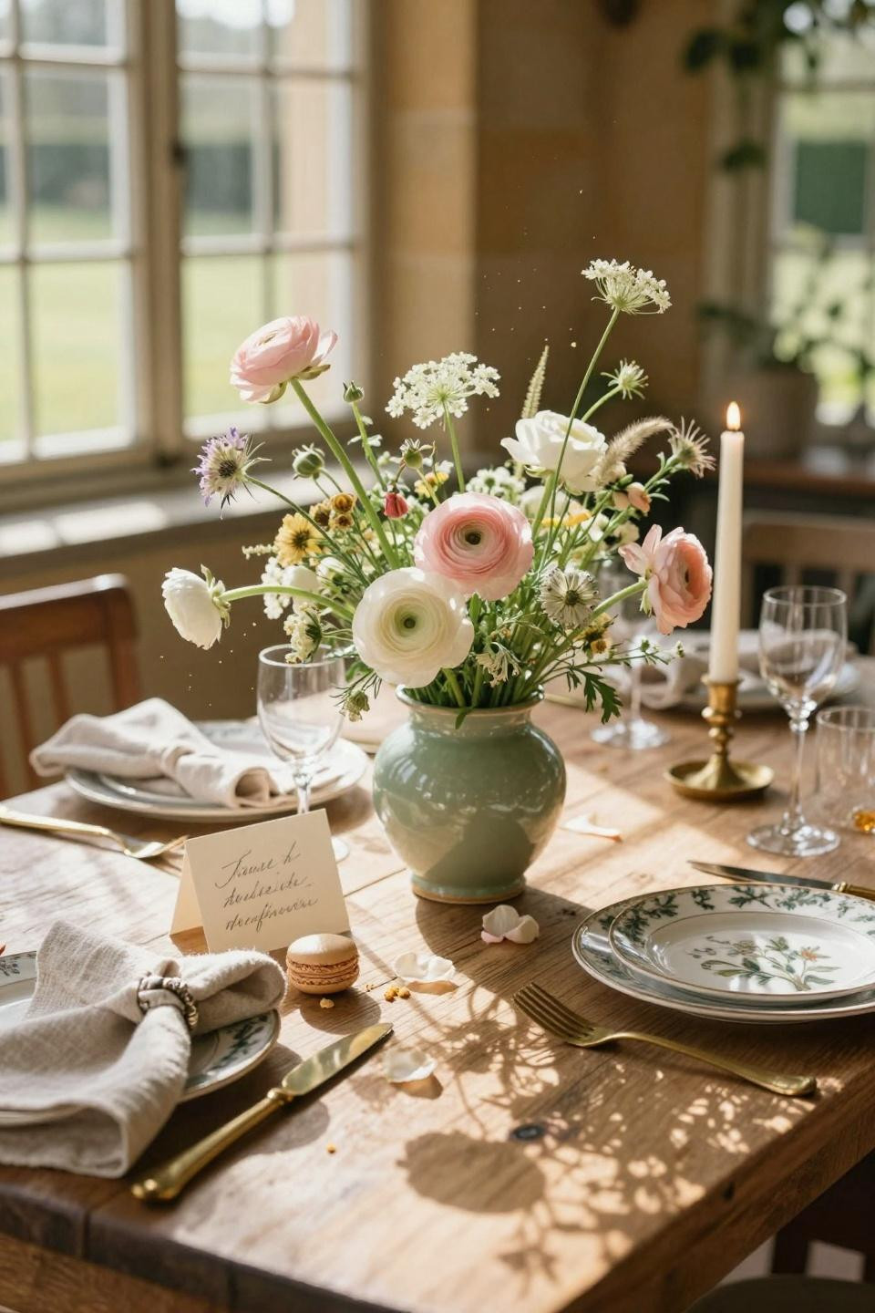 Love Is In Bloom Bridal Shower - Ranunculus vignette detail