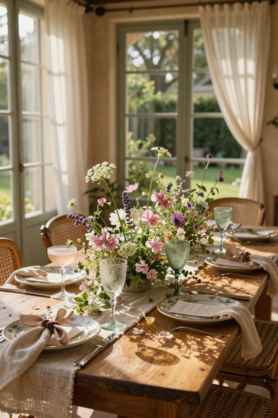 Love Is In Bloom Bridal Shower - Stone conservatory wildflowers