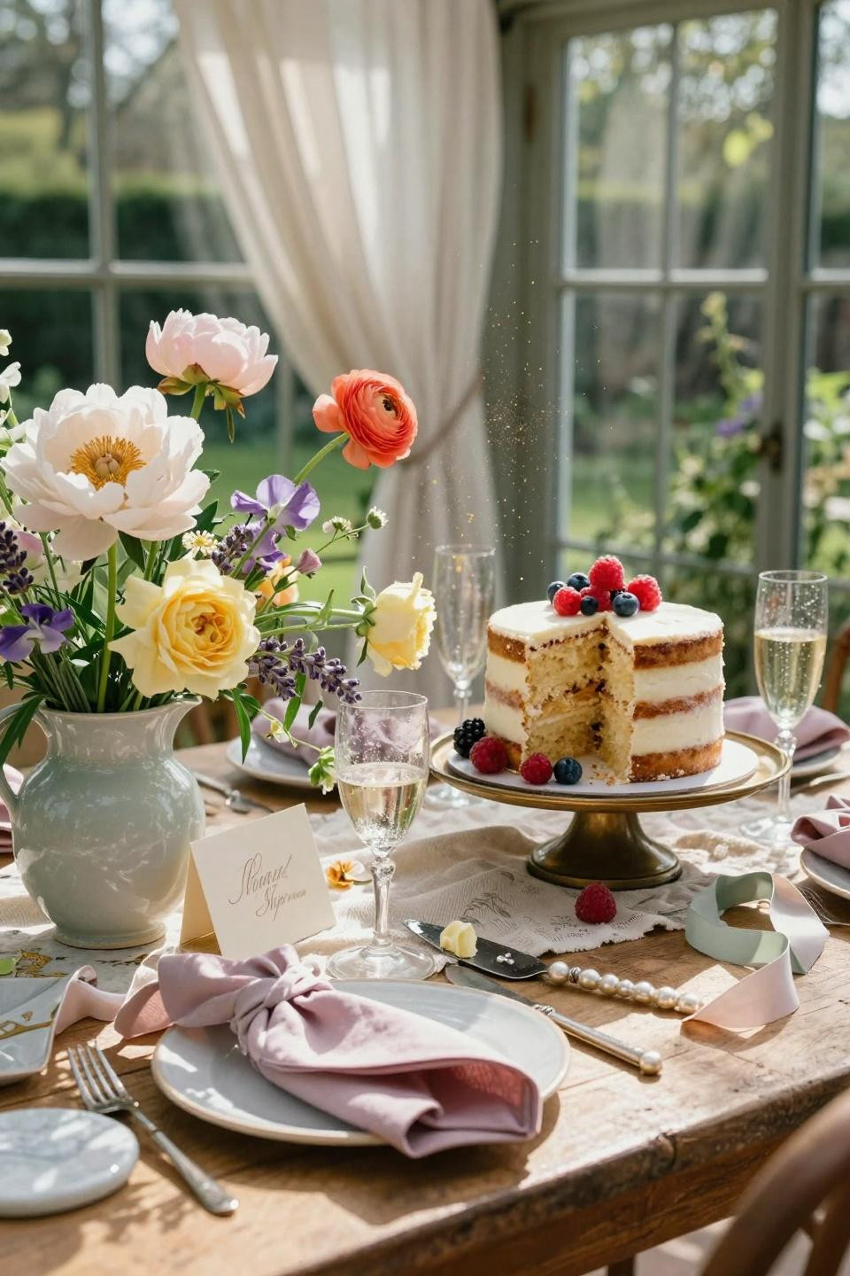 Love Is In Bloom Bridal Shower - Spring garden pavilion