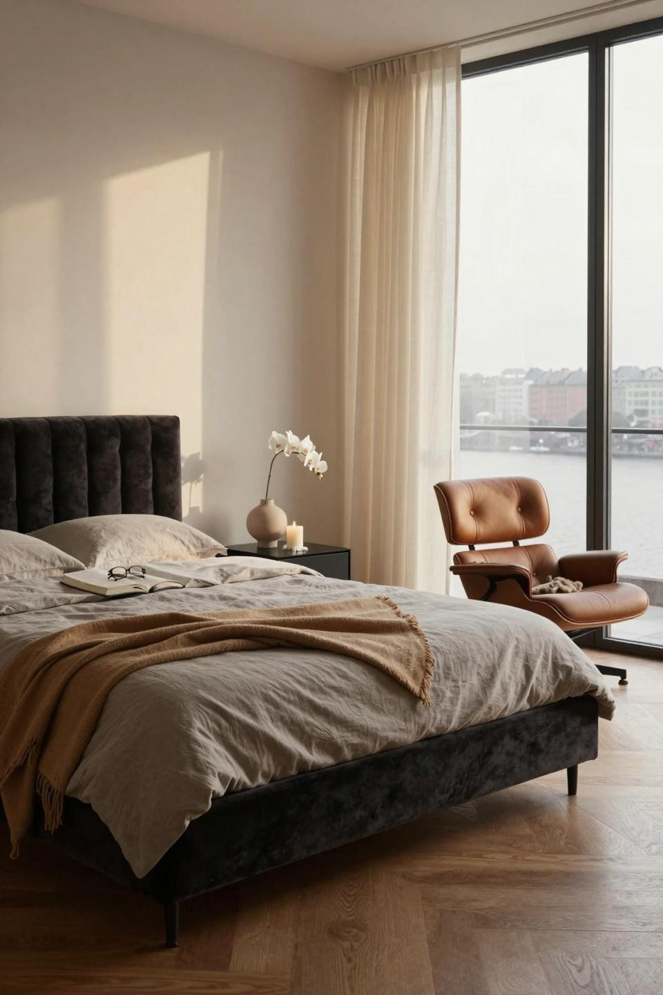 Luxurious bedrooms master romantic with modern industrial elements