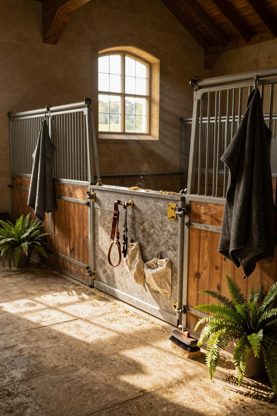 Horse barn ideas stables combining multiple materials