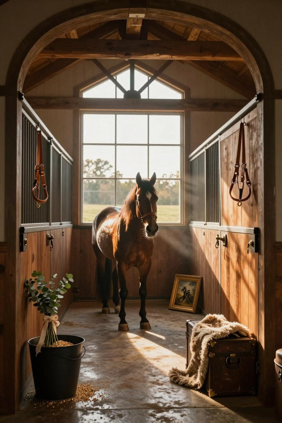 Luxury Horse Stables - modern Kentucky facility
