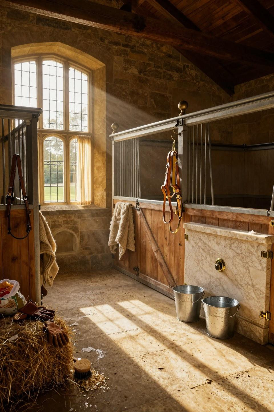 Horse barn ideas stables with dramatic high ceilings