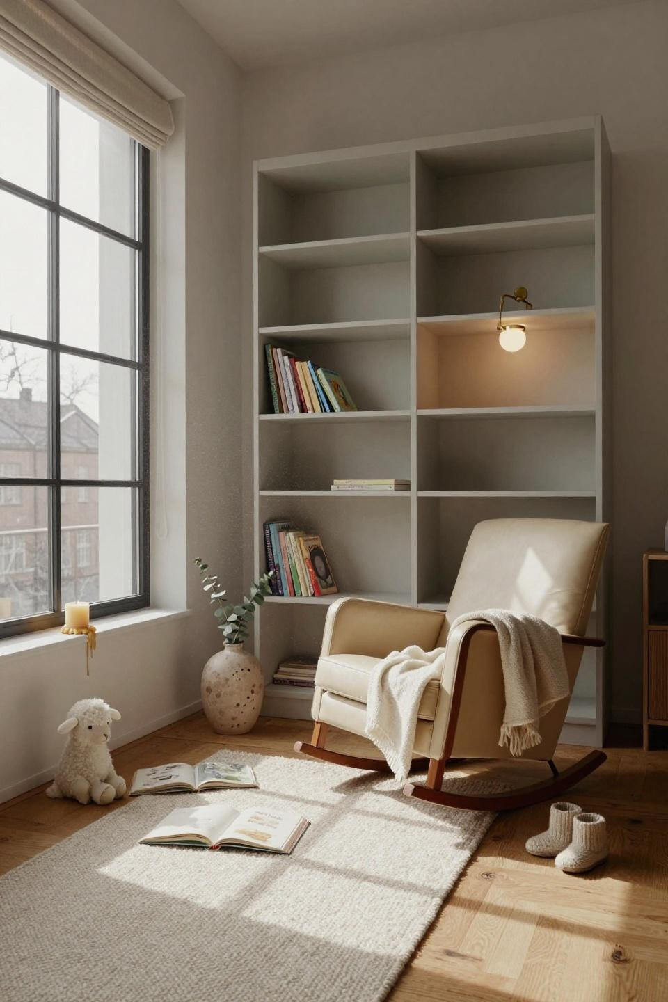 Nursery Bookshelf minimalist design