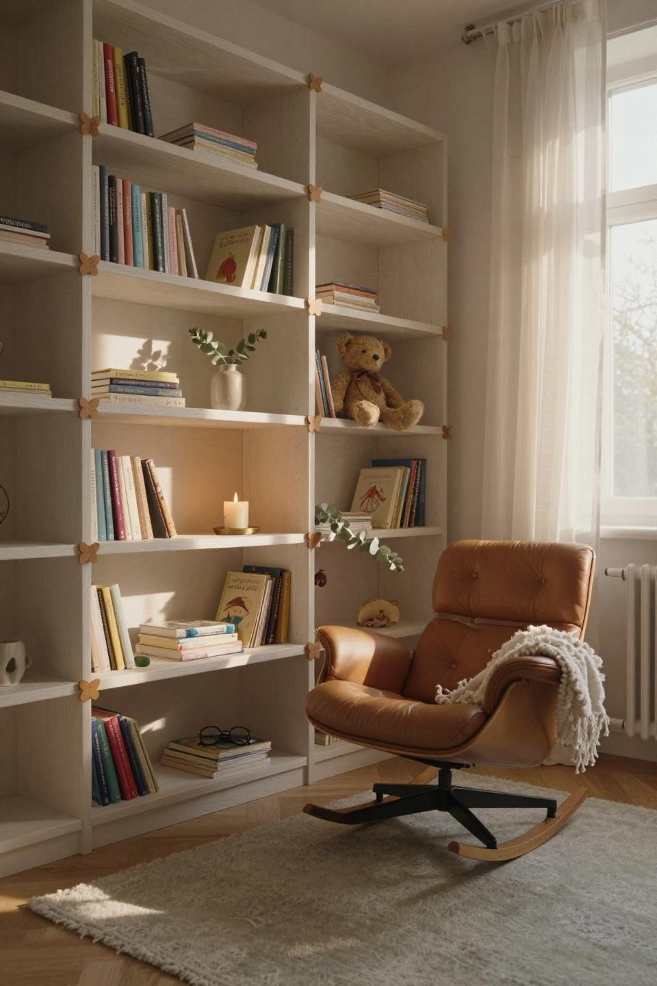 Nursery Bookshelf custom joinery