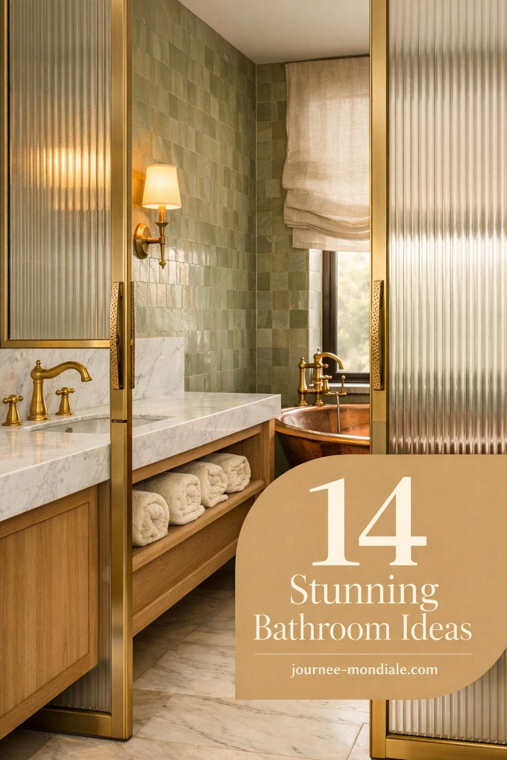 Contemporary bathroom featuring frosted glass pocket doors, white marble tiles, chrome fixtures, and minimalist vanity with natural light
