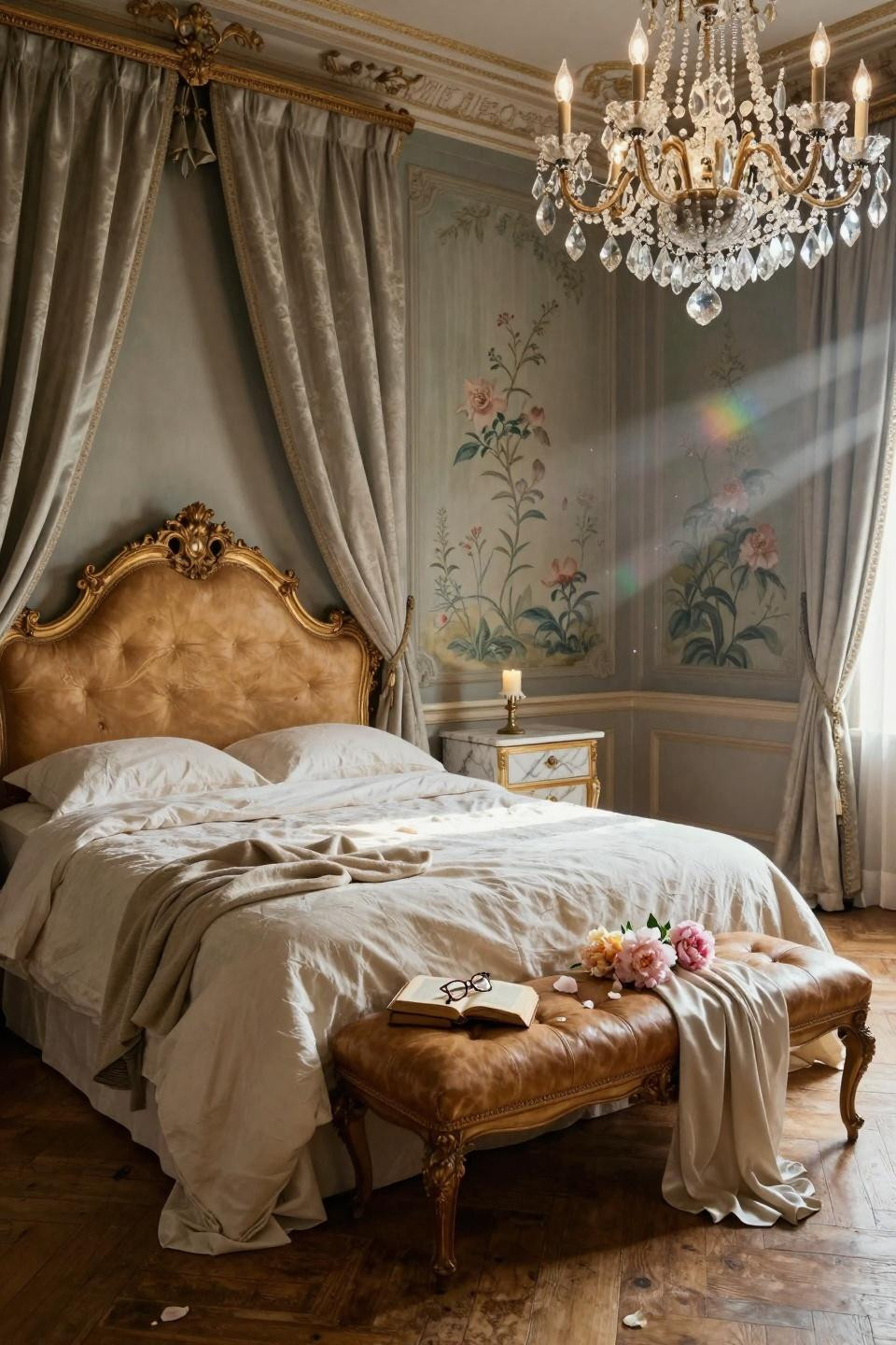 Luxurious bedrooms master romantic in château style
